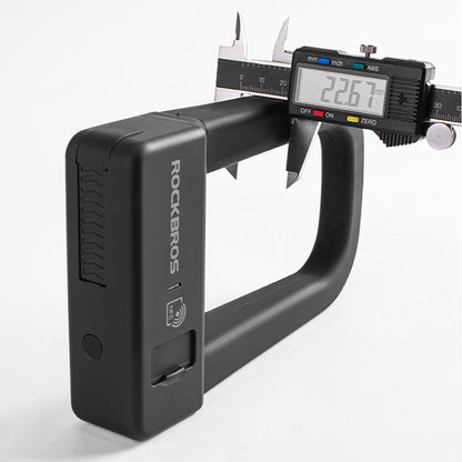 ROCKBROS Anti-theft bicycle lock with NFC reader - black – image 4