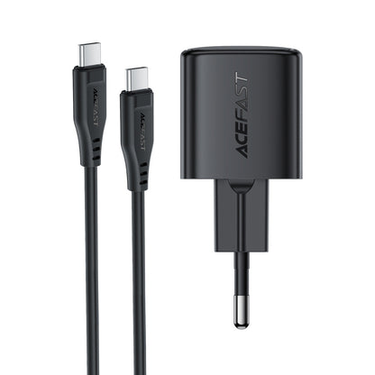 ACEFAST USB-C 30W GaN wall charger with USB-C - Lightning 1.2m cable - black – image 3