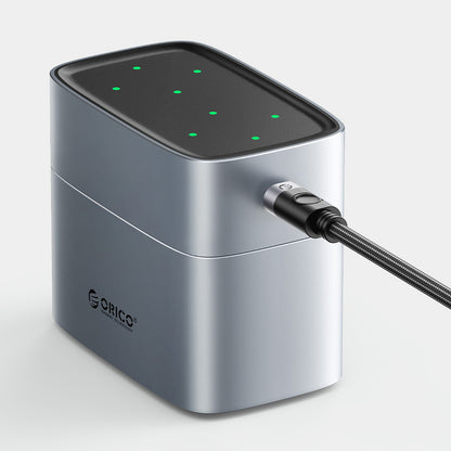 ORICO AA lithium battery charger with storage function - silver – image 7