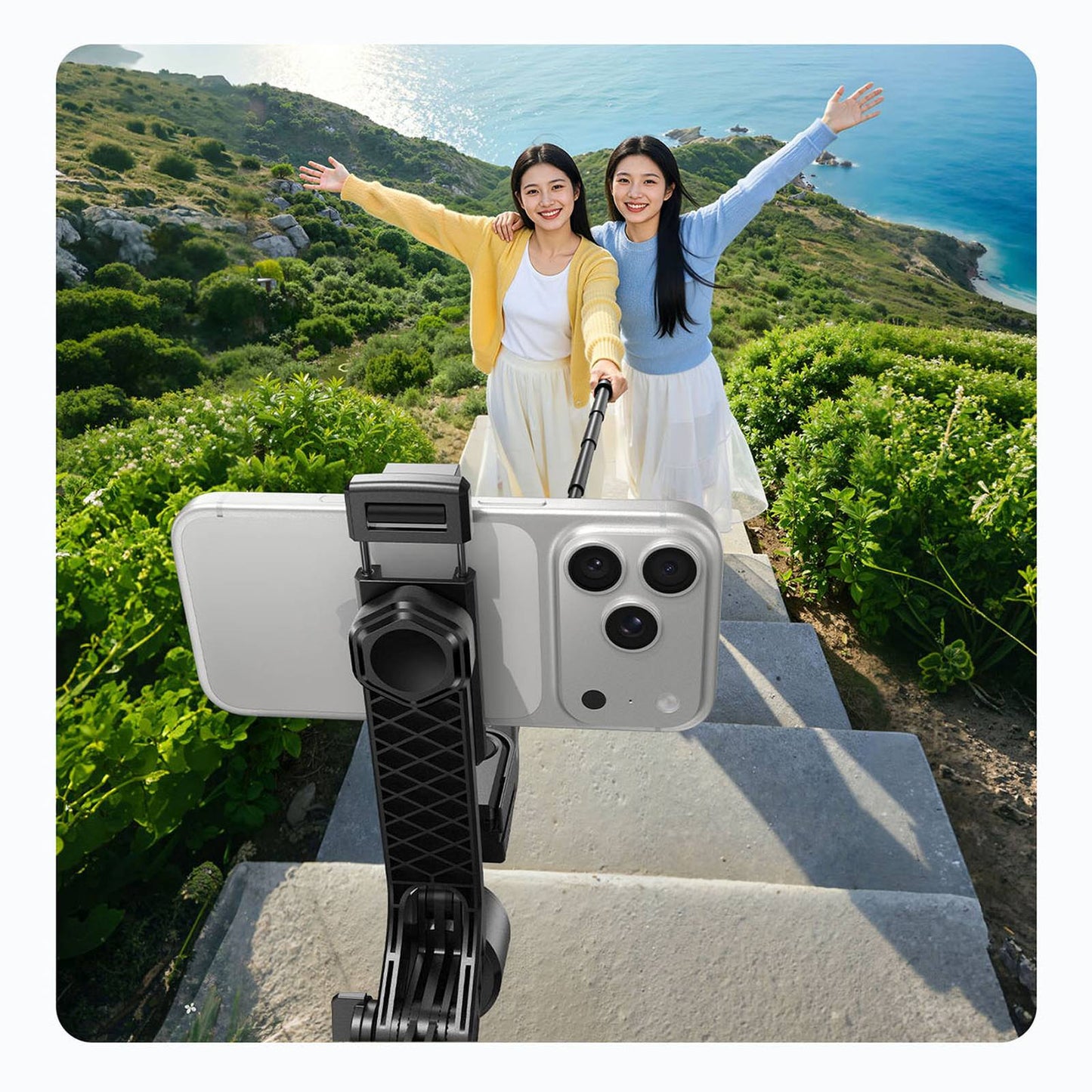 ORICO Selfie stick tripod 1/4'' for phone camera camera with 360 rotation Bluetooth - black – image 31