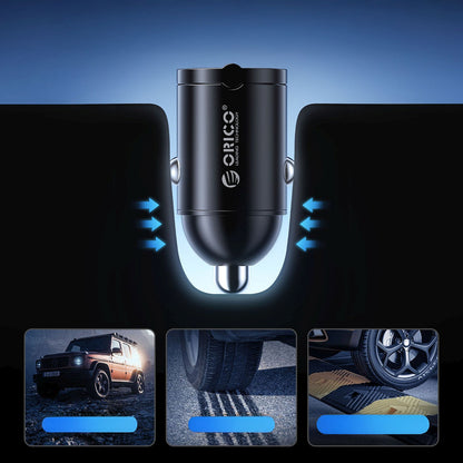 ORICO USB-A USB-C 30W car charger - black – image 6