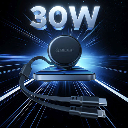 BASEUS iPhone Lightning 60W car charger with retractable USB-C cables - black – image 19
