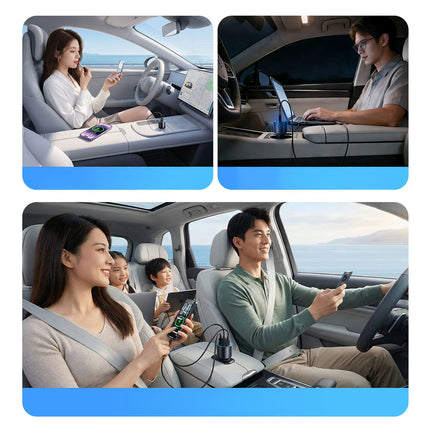 ORICO USB-A USB-C 165W car charger - black – image 10