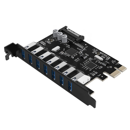 ORICO PCI-E expansion card - 7x USB 3.0 for a desktop computer - black – image 4