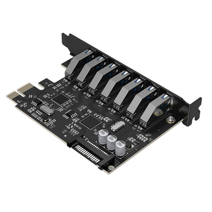 ORICO PCI-E expansion card - 7x USB 3.0 for a desktop computer - black – image 5