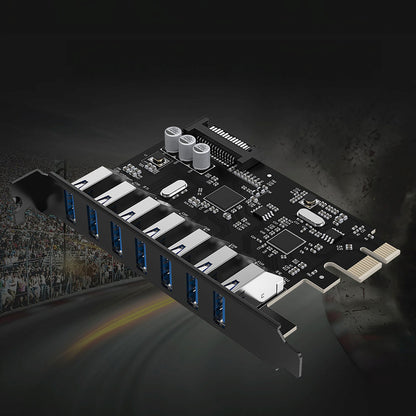 ORICO PCI-E expansion card - 7x USB 3.0 for a desktop computer - black – image 9