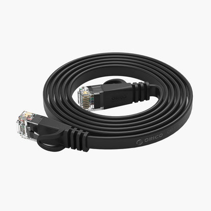 ORICO Flat Ethernet CAT7 10Gbps RJ45 LAN internet cable 8m - black – image 6
