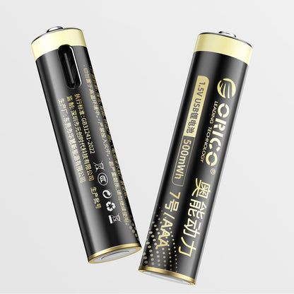 ORICO Rechargeable lithium battery AAA 1.5 V 500mWh USB-C with charging cable - 4 pcs. – image 2