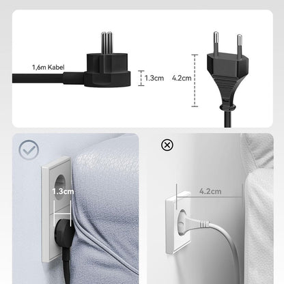 ORICO Power strip 6in1 AC USB-A USB-C 25W - black – image 6