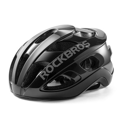 ROCKBROS Lightweight adjustable bicycle helmet 58-62 cm - black