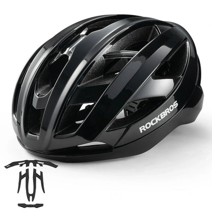ROCKBROS Bicycle helmet with strengthening frame 58-62 cm - black – image 2