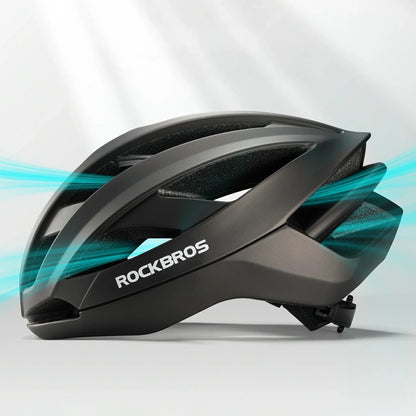 ROCKBROS Bicycle helmet with strengthening frame 58-62 cm - black – image 5