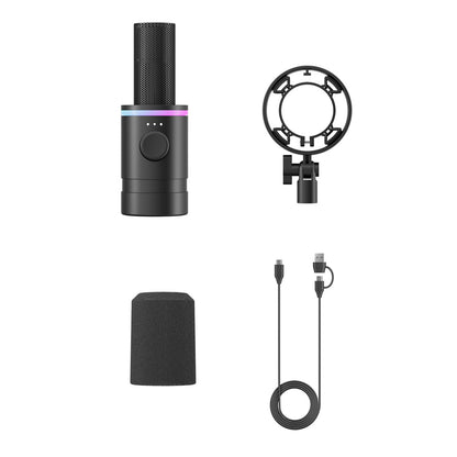 BOYA Dynamic wired USB XLR RGB gaming microphone - black – image 4
