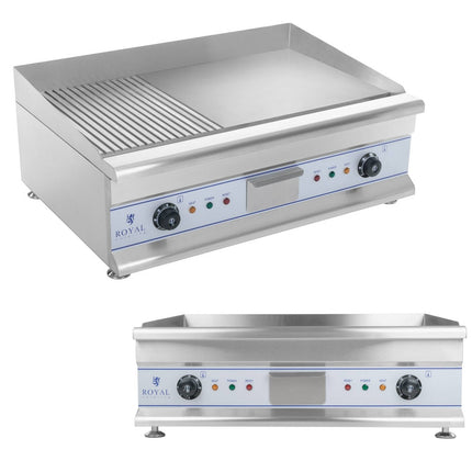 Double large grooved barbecue 75cm