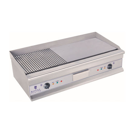 Electric grill 230V double large grooved 100cm