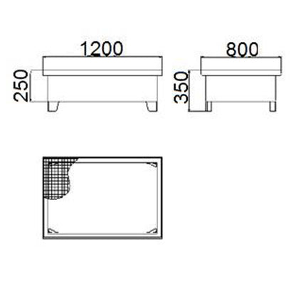 MEVA Metal tub for 2 barrels 200L 120x80cm – image 5