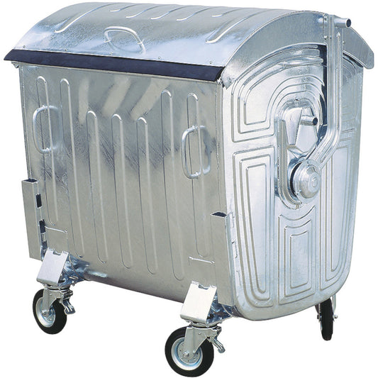 GSG24 Trash Cans – Metal waste container, rubbish, refractory ash, 1100L