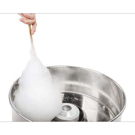 Electric cotton candy machine without lid