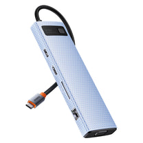 11in1 HUB adapter USB-C to USB-C PD 4x USB HDMI VGA AUX RJ45 SD TF gray - Carlat