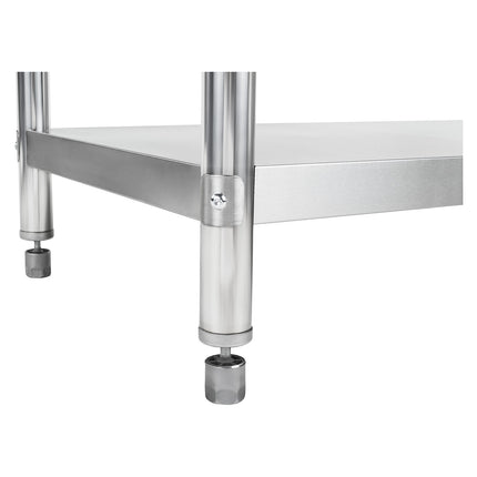 The stainless steel gastronomy rack 120x48.5x155cm