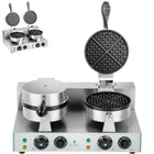 Waffle iron round double TEFLON waffles with diameter of 18,5cm