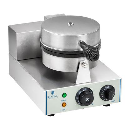 Royal Catering Waffle iron round single TEFLON waffle with a diameter of 18,5cm – image 3