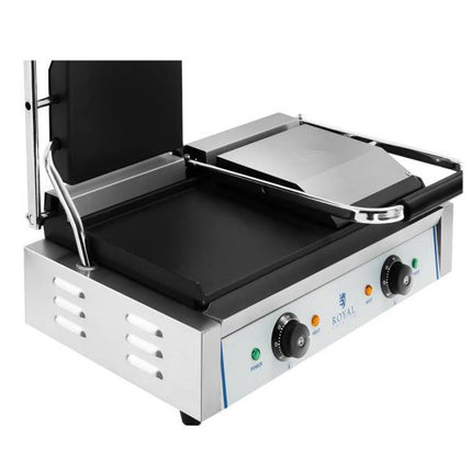 Contact barbecue contact double-sided smooth 3600W 230V Royal Catering