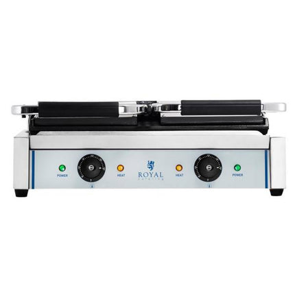 Contact barbecue contact double-sided smooth 3600W 230V Royal Catering