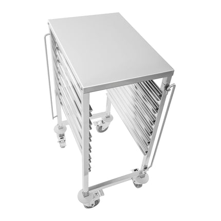 Gastronomic trolley with shelf for transporting containers 6x GN1/1