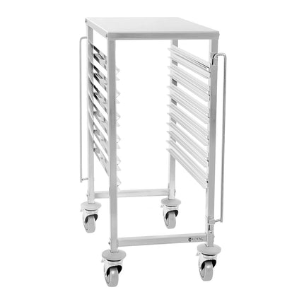 Gastronomic trolley with shelf for transporting containers 6x GN1/1