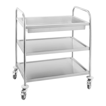 Stainless steel waiter cart - 3 shelves Royal Catering – image 2
