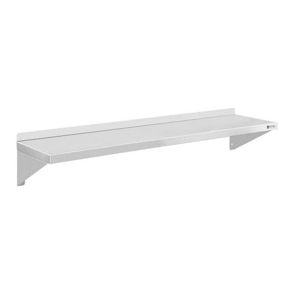 Wall shelf hanging stainless steel single 120cm 35 kg