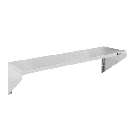 Wall shelf hanging steel, stainless steel, single 90cm