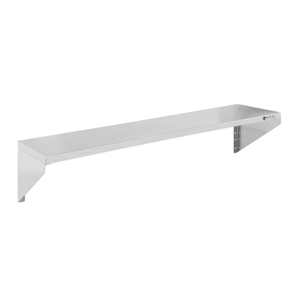 Wall shelf hanging stainless steel single 120 cm