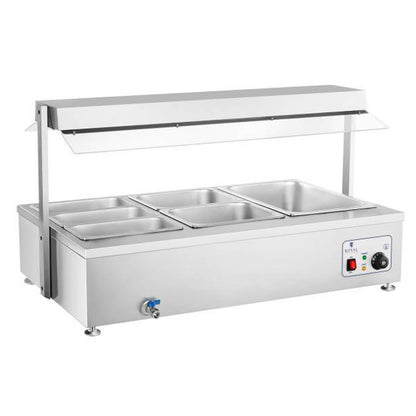 Bemar water stand heater with tap 6 x GN 150mm 55L Royal Catering – image 3