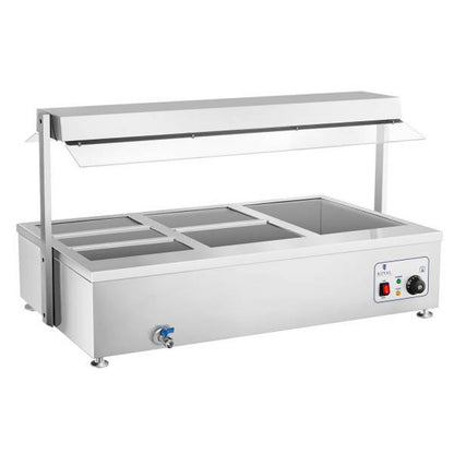 Bemar water stand heater with tap 6 x GN 150mm 55L Royal Catering – image 4
