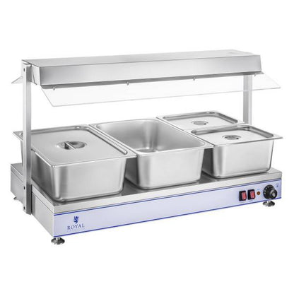 Royal Catering Electric plate of heating tray compact 3 halogen lamps 1550W 230V – image 4