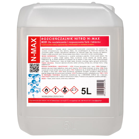 GSG24 NITRO RC-01 N-MAX 5L solvent thinner