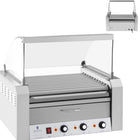 Roller roller grill with lid and heating drawer for 20 hot dog wieners 2600W 230V Royal Catering