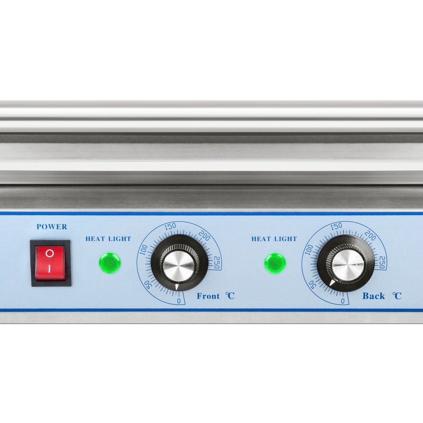 Royal Catering Roller grill with cover, roller grill, sausage warmer, 5 rolls – image 8