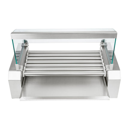 Roller grill with cover roller grill heater for steam trays 7 rollers