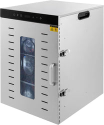 16 Trays Stainless Steel Food Dehydrator, 1500 W Dehydrator, Freeze Dryer, Fruit Dryer for Private Commercial Use 40.5 x 46 x 57.5 cm - Carlat