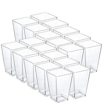 160 ml snack and dessert cups, 20-pack, square dessert container - Carlat