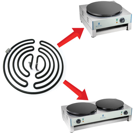 Pancake heater wed 40 cm Royal Catering 3000W 230V – image 3