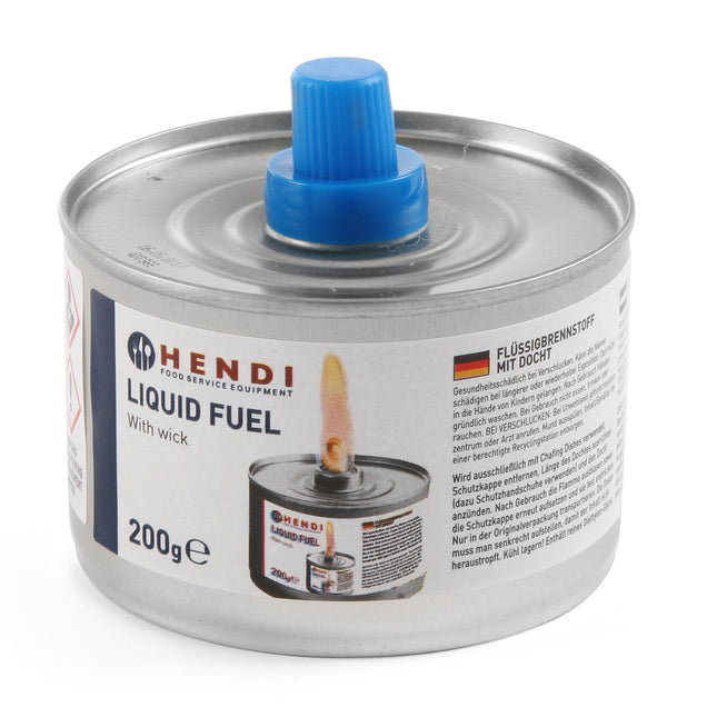 Fuel Food Heater Paste Can With Wick 200ml Set 24pcs. - Hendi 193686