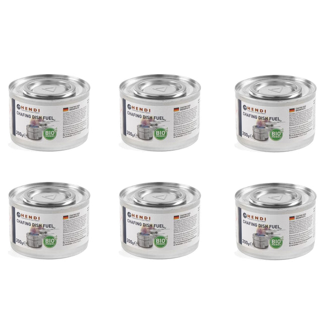 BIO Ethanol Paste for Canned Heaters Set 6x200g - Hendi 194357