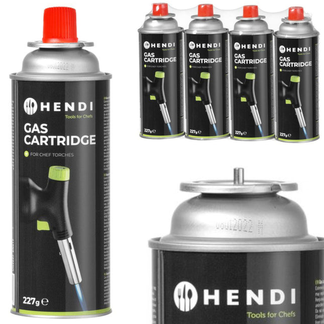 Gas cartridge for stove and burner Hendi 199039 - SET 4pcs