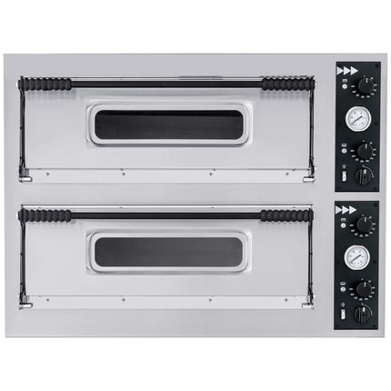 Prismafood 2-chamber pizza oven Basic XL 44 8 pizzas 400 V 12000 W