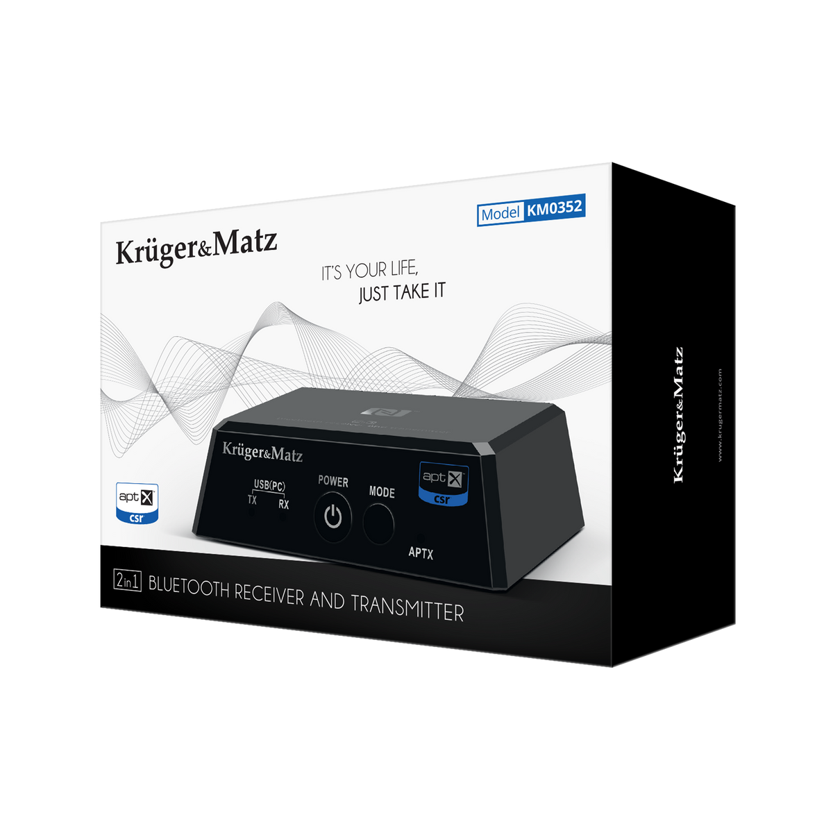 2-in-1 Bluetooth Hi-Fi Audio Receiver and Transmitter (Apt-X, NFC) — Model BT-1 - Carlat