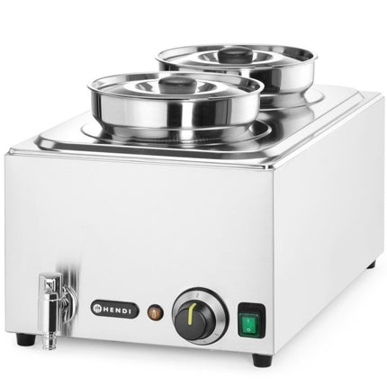 Hendi Bain marie electric heater soup station with 2 x 4 l containers 1000 W